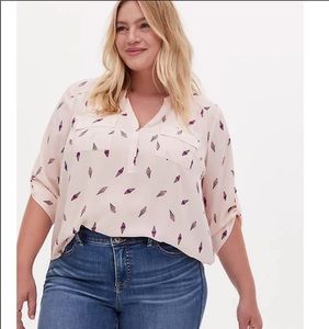 Light Pink Torrid Ice Cream Top